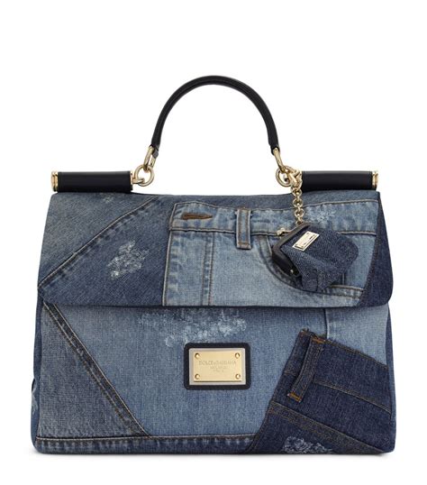 dolce and gabbana denim handbags